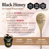 Tualang Black Honey 10oz (TA 11.5+, Pollen Count 4.0M+, Pollen Variety 100+) Intense Choice for Women Preservation, Wild-ripening on 250ft Treetop, Raw, Unpasteurised, Unfiltered view 4