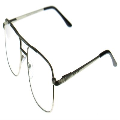 Aloha Eyewear Tek Spex 8004 Unisex Progressive No-Line Aviator Bifocal Reader Glasses (Chrome +1.50)