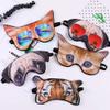 5 Pack Cute Animal Funny Sleep Eye Mask for Sleeping Cat Dog Soft Plush Blindfold Sleep Masks Eye Cover Eyeshade for Kids Girls Men Women Plane Travel Nap Night Sleeping Multicolored view 2