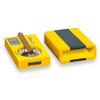 Bey-Berk Cigar Ashtray/Cutter Yellow & Carbon Fiber Color view 1