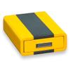 Bey-Berk Cigar Ashtray/Cutter Yellow & Carbon Fiber Color view 2