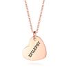 LinnaLove Heart Epilepsy Necklace Rose Gold Medical Alert Necklace for Women with Epilepsy(RG) view 2