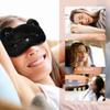 2 Pack Cute Animal Sleep Mask for Girls Cute Cartoon Cat Dog Soft Plush Blindfold Sleep Masks Eye Cover for Women Girls Travel Nap Night Sleeping view 4