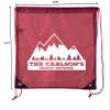 Mountains with Custom Name - Family Reunion Party Favor Bags - 10PK Maroon CE2500FAM S21B view 2