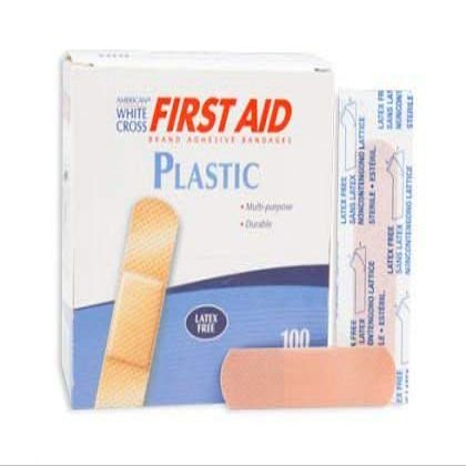 1070033 - Description : Plastic Adhesive Strips - American White Cross Plastic Adhesive Strips, Sterile, DUKAL Corporation - Box of 50
