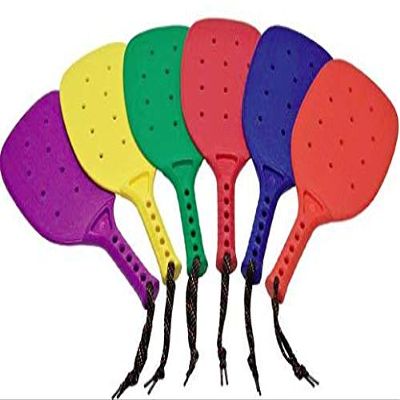 FLAGHOUSE Pick-a-Paddle - Rainbow Set - Paddleball - Indestructible - Multicolored - Lightweight - 6 Total Paddles - Junior Size