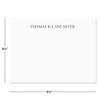 14 & Orange White Traditional Personalized Flat Note Cards  4 1/8 inches x 5 1/2 inches, Heavyweight Stock, Matching Envelopes, (Set of 10), by Fine Stationery view 2