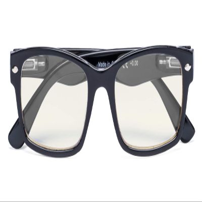 CessBlu Blue Light Filter Eyeglasses Readers,Anti Blue Rays,UV Protection,Computer Reading Glasses for Men Women(Black) +0.5