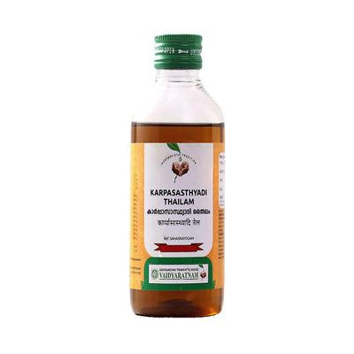 Karpasasthyadi Oil/Thailam by Vaidyaratnam 200 ml