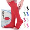 Doc Miller Open Toe Compression Socks for Women & Men 1520 mmHg, Knee High Calf Support Sleeves, Graduated Stockings for Swelling Recovery, Circulation, 1 Pair view 1