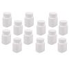 12PCS 60g Empty Refillable Plastic Square Bottles Storing Container Holder Convenient Case Box Portable Travel/Bottles (White) view 1