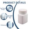 12PCS 60g Empty Refillable Plastic Square Bottles Storing Container Holder Convenient Case Box Portable Travel/Bottles (White) view 3