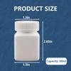 12PCS 60g Empty Refillable Plastic Square Bottles Storing Container Holder Convenient Case Box Portable Travel/Bottles (White) view 4