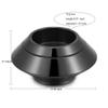 Cremation Urns for Ashes Stainless Steel Candle Holder Keepsake Urns for Ashes for Loved one Free Engraved (Black) view 2