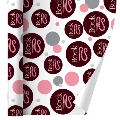 GRAPHICS & MORE Book Worm with Earthworm Glasses Gift Wrap Wrapping Paper Roll