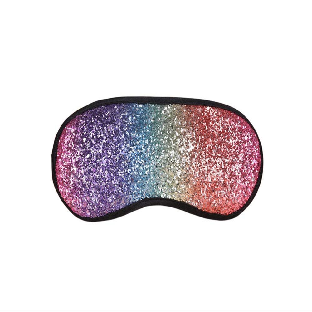Aimeely Women Glitter Colorful Sequins Eye Mask Sleeping Blindfold