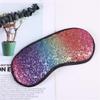 Aimeely Women Glitter Colorful Sequins Eye Mask Sleeping Blindfold view 2