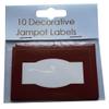 10 Bordeaux Red Self-Adhesive Jam Pot Labels view 1