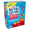 Nutri-Grain Bites Mini Breakfast Bars, Made with Whole Grains, Breakfast Snacks, Strawberry, 13oz Box (10 Bags) view 1