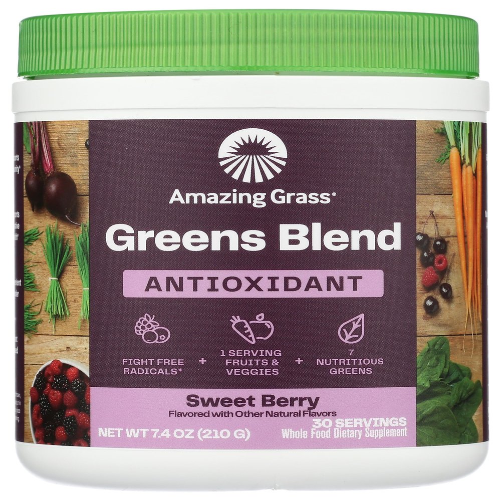 Amazing Grass Sweet Berry Antioxidant Superfood Powder, 7.4 OZ