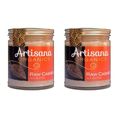 Artisana Organics - Cashew Butter, Certified Organic, RAW and non-GMO, No Added Sugar or Oil, Rich and Creamy (8 oz) | 2-Pack