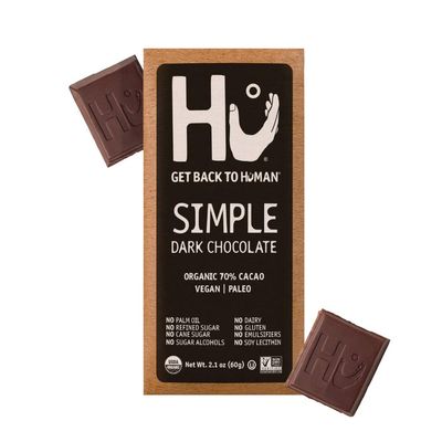 Hu Chocolate Bars | 8 Pack Simple Chocolate | Natural Organic Vegan, Gluten Free, Paleo, Non GMO, Fair Trade Dark Chocolate | 2.1oz Each