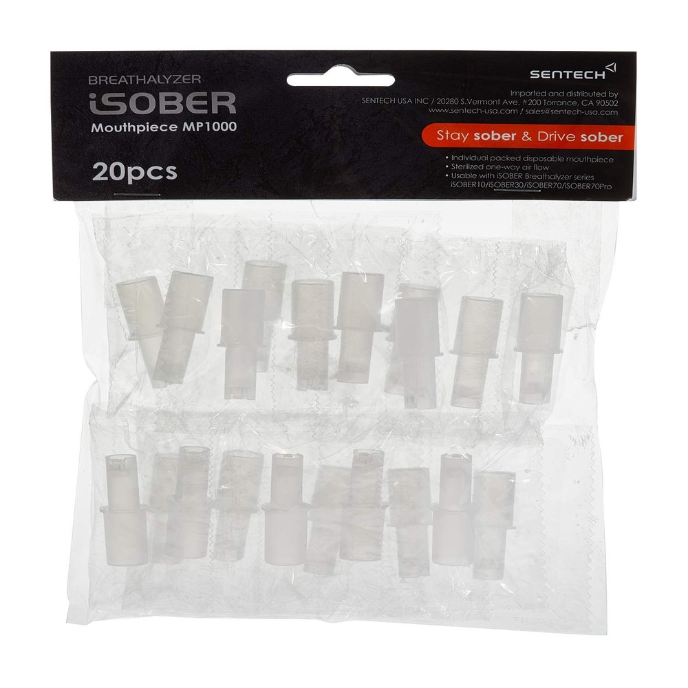 iSOBER Breathalyzer Mouthpiece MP1000 (20pcs / Pack)