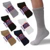 Diamond Star Diabetic Socks, Non-Binding Circulatory Cushion Cotton Crew Diabetic Socks for Mens Womens 9-11 (6 Pairs Gray) view 2