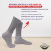 Diamond Star Diabetic Socks, Non-Binding Circulatory Cushion Cotton Crew Diabetic Socks for Mens Womens 9-11 (6 Pairs Gray) view 4