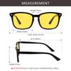 Fuaisi retro computer glasses anti-blue light anti-eye fatigue gaming glasses yellow lens (Black) view 2