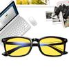 Fuaisi retro computer glasses anti-blue light anti-eye fatigue gaming glasses yellow lens (Black) view 3