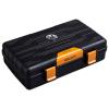 CIGARLOONG Cigar Humidor Travel Cigar Case Double Layer with Hygrometer and Humidifier(Color:Orange) view 1