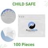 100 Pack Glossy White 12"x9"x4" Resealable Stand Up Pouch ASTM-D3475 Standard Child Resistant Exit Bags view 2