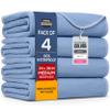 Utopia Bedding Washable Underpads 34" x 36" (Pack of 4), Waterproof Reusable Heavy Absorbency Incontinence Bed Pads for Adults, Kids, Elderly and Pets, Bedwetting Pads for Sofa and Couch (Blue) view 1