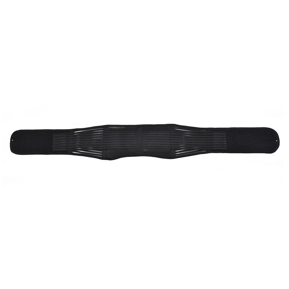 Lower Back Brace Support Tourmaline Self-heating Lumbar Support Wrap Unisex Therapy Waist Belt with Breathable Mesh and Dual Adjustable Straps for Back Lower Back Lumbar Pain Relief (L - Black)