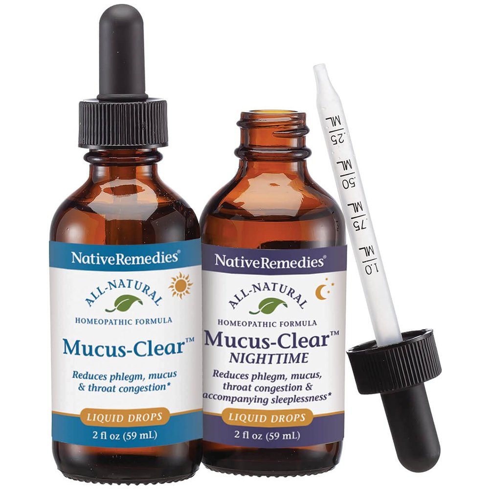 Native Remedies Complete Mucus-Clear ComboPack for 24 Hour Relief of Mucus & Phlegm Congestion