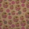 GRAPHICS & MORE Pink Dahlia Flowers and Butterfly Premium Kraft Gift Wrap Wrapping Paper Roll view 1