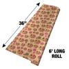 GRAPHICS & MORE Pink Dahlia Flowers and Butterfly Premium Kraft Gift Wrap Wrapping Paper Roll view 4