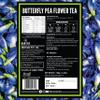 BLUE TEA - Butterfly Pea Flower Tea - 3.52 Oz (300+ Cups) Loose | Antioxidant Rich | Chemical Free - Caffeine Free - Detox Tea - Flower Based - Non Bitter | Zipper Packaging view 3