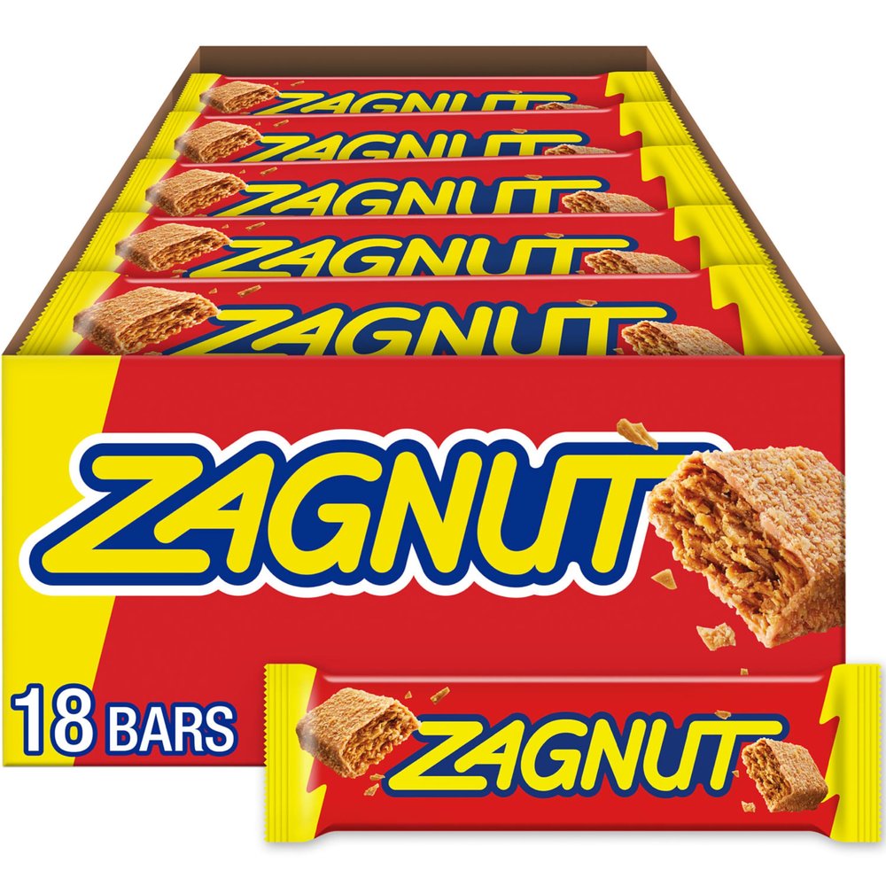 ZAGNUT Crunchy Peanut Butter with Toasted Coconut Candy Bars, 1.51 oz (18 Count)