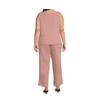 Le Bos Women's Elegant 3-Piece Satin-Trimmed Pant Set with 3/4 Sleeve Jacket, Rose Gold, 20 view 4