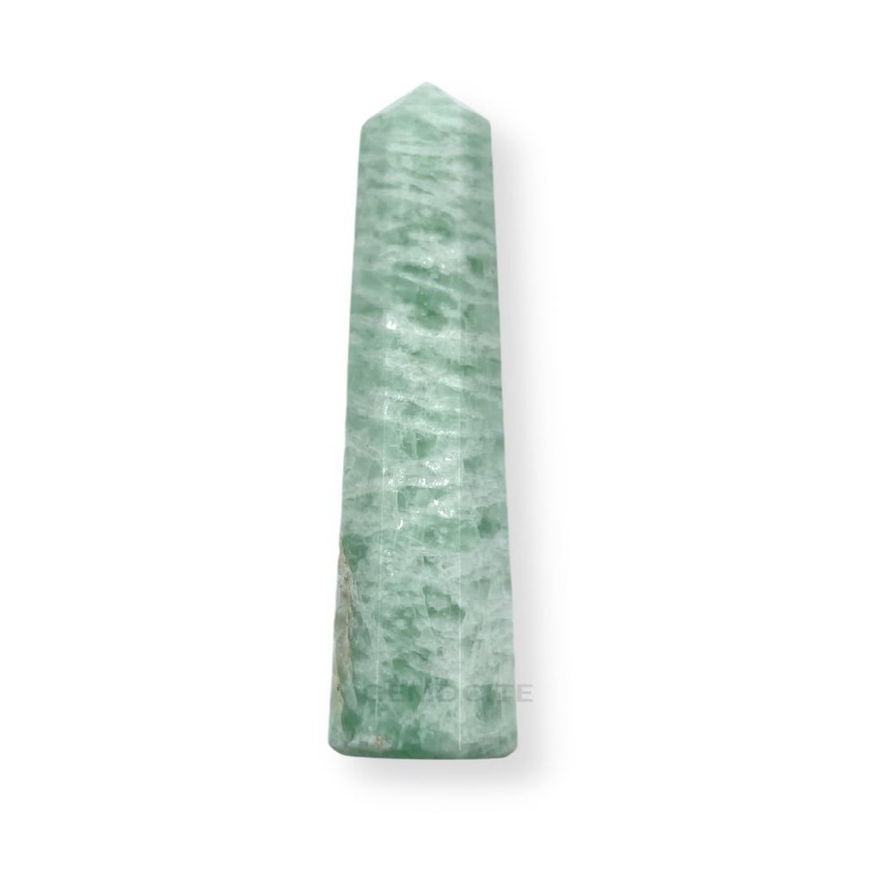 WholesaleGemShop 3 Inch (70 mm) Amazonite Gemstones Obelisk Tower Jumbo Facet Aura Rock Crystal Natural Polished Earth Wand Spirit