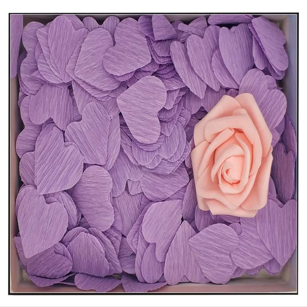 Aimeely 100G Heart Shape Paper Gift Box Stuffering Various Color Present Decorative 1#