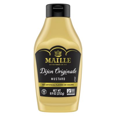 Maille Mustard for Marinades, Mustard Sauce and Tasty Recipes Dijon Originale Squeeze No Artificial Colors or Flavors 8.9 oz