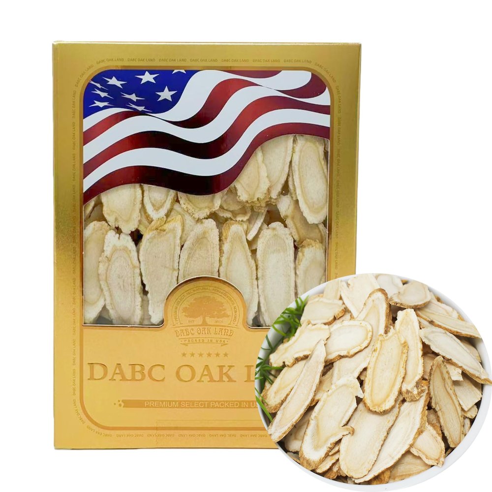 American Ginseng Slices from Wisconsin, American Wisconsin Ginseng Slices Root for Tea, Energy for Men Women Health Boosts Immunity,  /, Larger Long Strip 1 Box of 8 Ounces