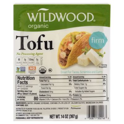 WILDWOOD Organic Firm Tofu, 14 OZ