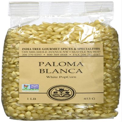 India Tree, Popping Corn Paloma Blanca, 1 LB