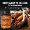 Vitamin World Cinnamon Complex with Chromium, Cinnamon Supplements with High-Potency Chromium for Healthy Metabolism & Antioxidant Protection, 120 Capsules, 2 Month Supply, Gluten Free view 3