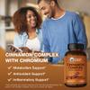 Vitamin World Cinnamon Complex with Chromium, Cinnamon Supplements with High-Potency Chromium for Healthy Metabolism & Antioxidant Protection, 120 Capsules, 2 Month Supply, Gluten Free view 4
