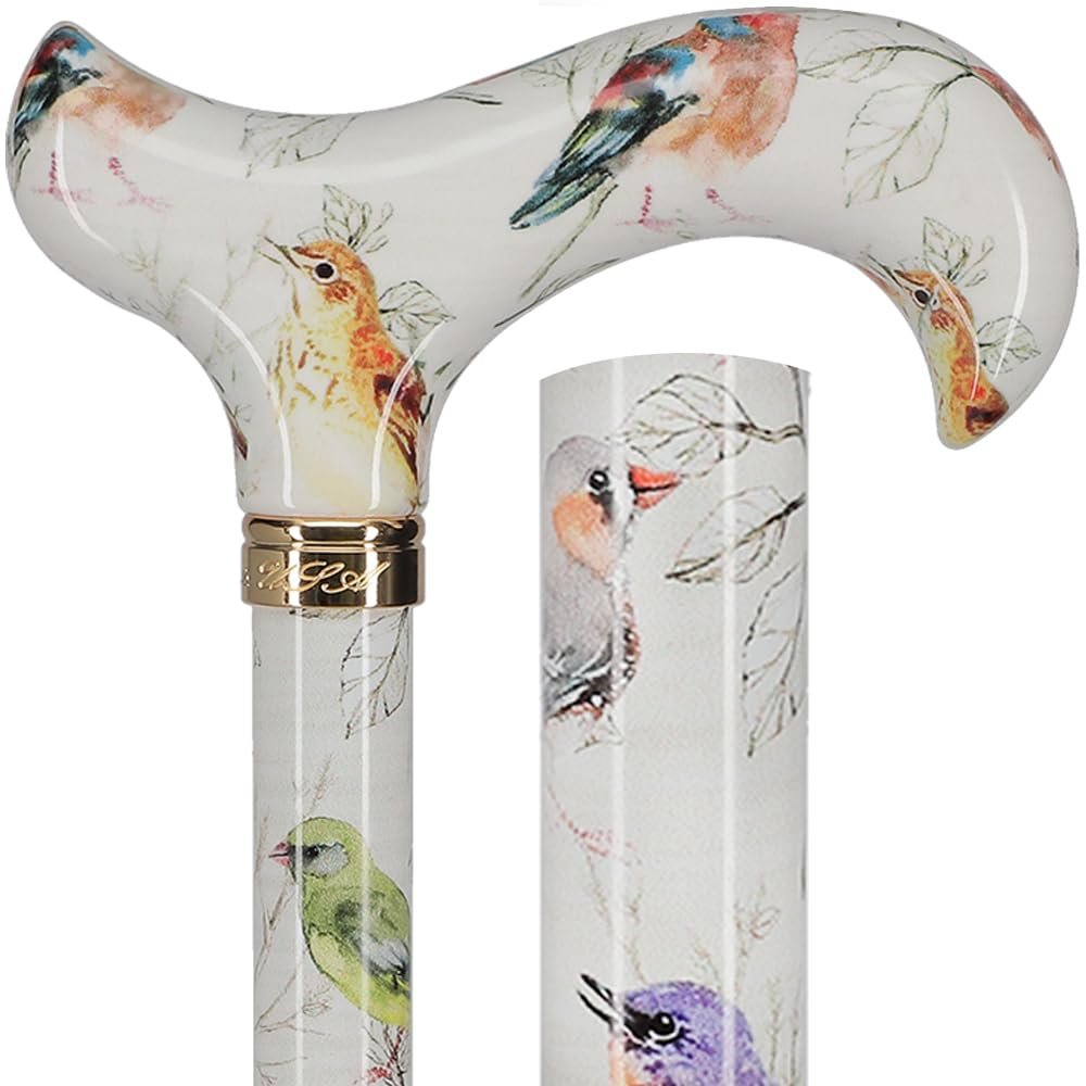 Walking Sticks for Men and Women - Stylish Designer Fashionable Adjustable Derby Canes - Lightweight Aluminum Cool Walking Sticks with HD Patterns